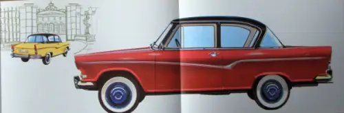 Borgward Arabella de Luxe Modellprogramm 1959 Automobilprospekt (10002)