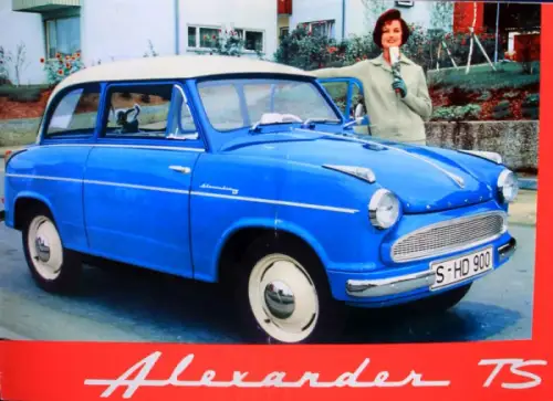 Lloyd Alexander TS Modellprogramm 1958 Automobilprospekt (10003)