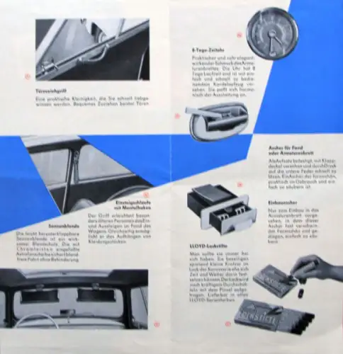 Lloyd Zubehörprogramm 1954 Automobilprospekt (10011)