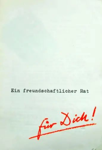 Lloyd Modellprogramm 1957 "Ein Rat für Dich!" Automobilprospekt (10014)