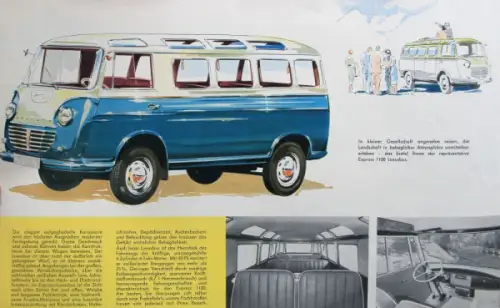 Goliath Modellprogramm 1955 Automobilprospekt (10022)