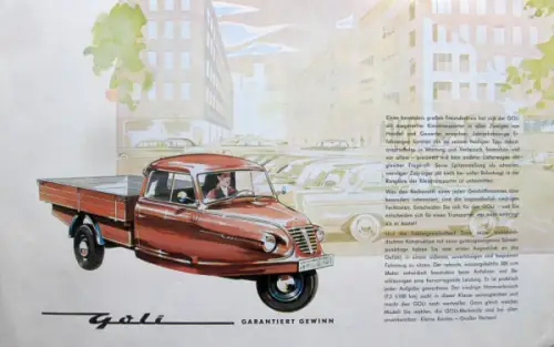 Goliath Modellprogramm 1955 Automobilprospekt (10022)