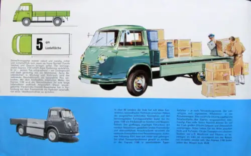 Goliath Modellprogramm 1955 Automobilprospekt (10022)