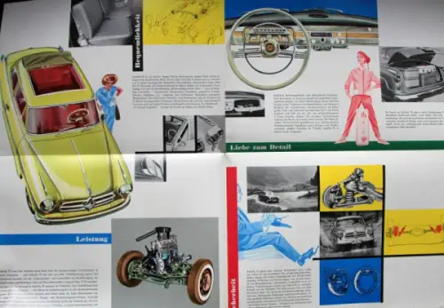 Borgward Isabella TS Modellprogramm 1957 Automobilprospekt (10023)