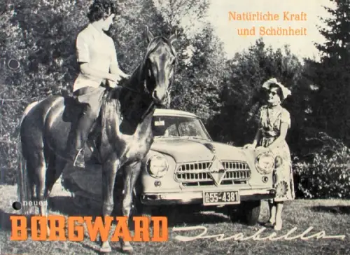 Borgward Isabella Modellprogramm 1954 "Natürliche Kraft" Automobilprospekt (10026)