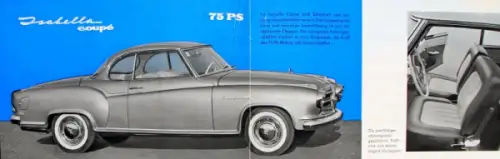 Borgward Modellprogramm 1957 Automobilprospekt (10027)