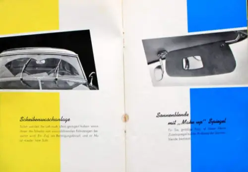 Borgward Isabella Zubehörprogramm 1960 Automobilprospekt + Preisliste (10034)