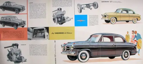 Borgward Isabella Modellprogramm 1957 Automobilprospekt (10041)