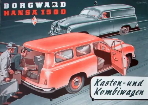 Borgward Hansa 1500 Kastenwagen Modellprogramm 1951 Automobilprospekt (10044)