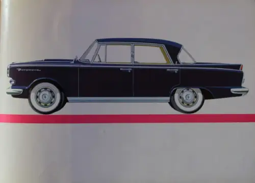 Borgward Airswing P 100 Modellprogramm 1960 Automobilprospekt (10045)