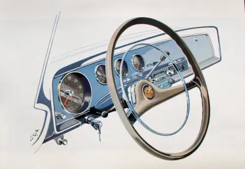 Borgward Airswing P 100 Modellprogramm 1960 Automobilprospekt (10045)