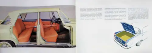 Borgward Airswing P 100 Modellprogramm 1960 Automobilprospekt (10045)