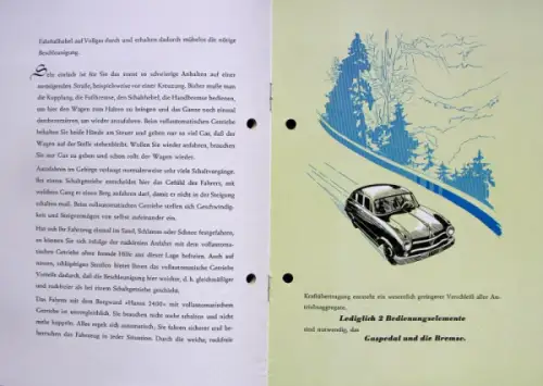 Borgward Hansa 2400 Modellprogramm 1953 "19:1" Automobilprospekt (10048)