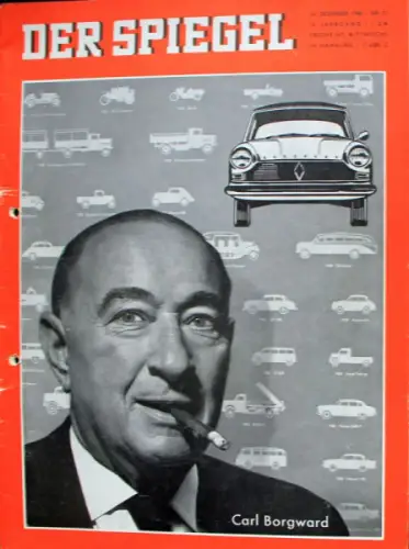 "Der Spiegel" Gesellschaftszeitschrift Sonderausgabe Carl Borgward 1960 (10058)