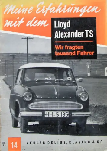 Hansen "Meine Erfahrungen mit Lloyd Alexander TS" Lloyd-Fahrzeugtechnik 1959 (10060)