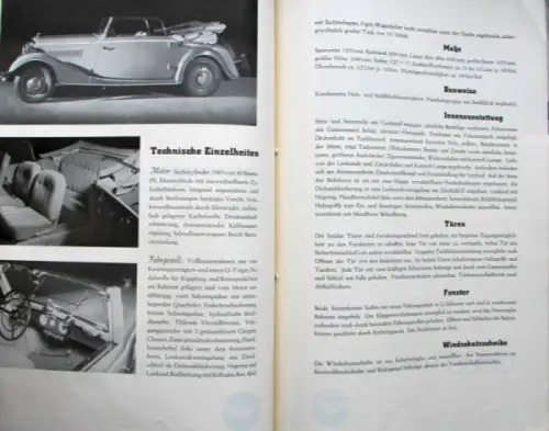 Wanderer Modellprogramm 1935 Automobil-Pressemappe (10061)