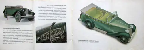 BMW 34 und 45 PS 6 Sechszylinder Modellprogramm 1936 Automobilprospekt (10062)