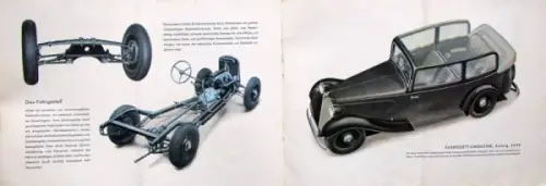 BMW 34 und 45 PS 6 Sechszylinder Modellprogramm 1936 Automobilprospekt (10062)