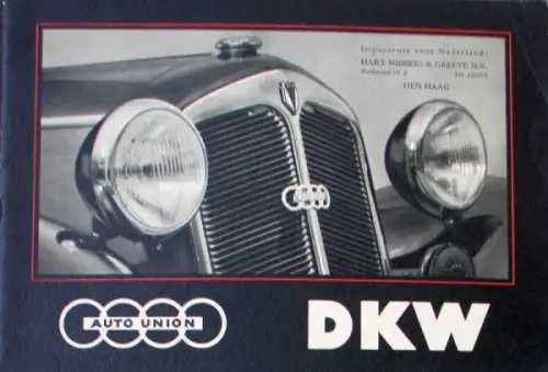 Auto-Union DKW Modellprogramm 1938 Automobilprospekt (10065)