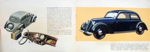 DKW Sonderklasse Modellprogramm 1938 "Der grosse DKW" Automobilprospekt (10066)