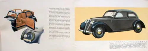 DKW Sonderklasse Modellprogramm 1938 "Der grosse DKW" Automobilprospekt (10066)