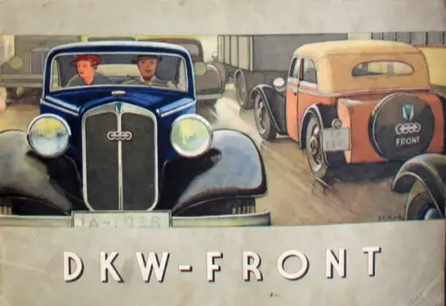 DKW Front Modellprogramm 1936 Automobilprospekt (10068)