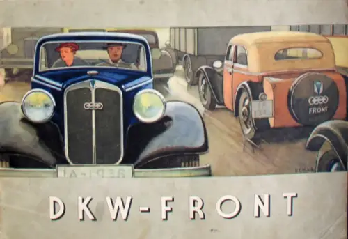 DKW Front Modellprogramm 1936 Automobilprospekt (10068)