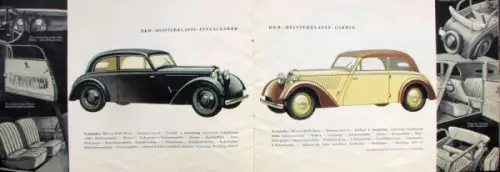 DKW Front Modellprogramm 1936 Automobilprospekt (10068)