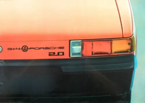 Porsche 914 Modellprogramm 1969 Automobilprospekt (10069)