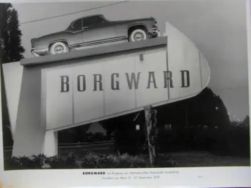 Borgward Isabella Coupe auf der IAA Frankfurt 1959 Werksfoto (10082)