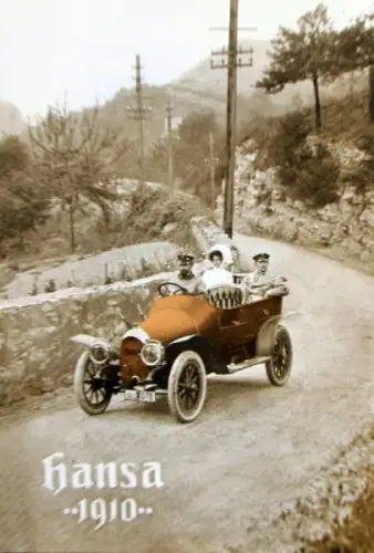 Hansa-Lloyd Modellprogramm 1910 Automobilprospekt (10089)