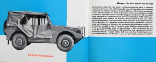 Goliath Modellprogramm 1958 "Bunte Autoparade" Automobilprospekt (10096)