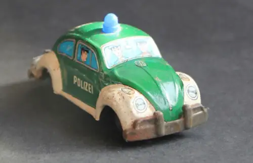 Modern Toys Volkswagen Käfer Polizei 1963 Blechmodell mit Friktionsantrieb (10102)