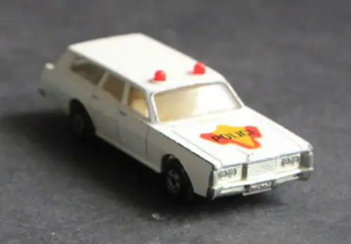 Matchbox Lesney Ford Mercury Police Car 1971 Metallmodell (10105)
