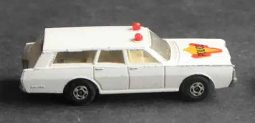 Matchbox Lesney Ford Mercury Police Car 1971 Metallmodell (10105)