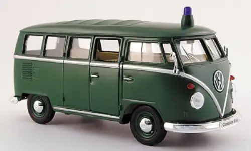Welly Volkswagen T1 Bus 1963 Polizei Metallmodell in Originalbox (10108)