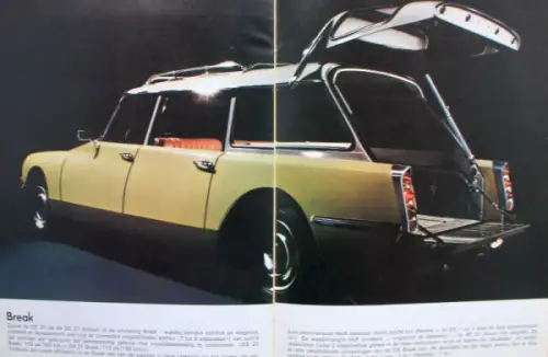 Citroen DS Modellprogramm 1972 Automobilprospekt (10114)