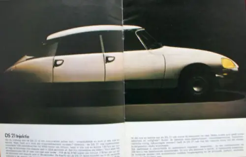 Citroen DS Modellprogramm 1972 Automobilprospekt (10114)