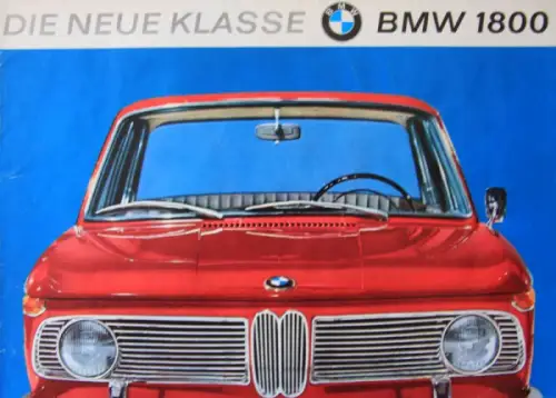 BMW 1800 Modellprogramm 1963 "Die neue Klasse" Automobilprospekt (10116)