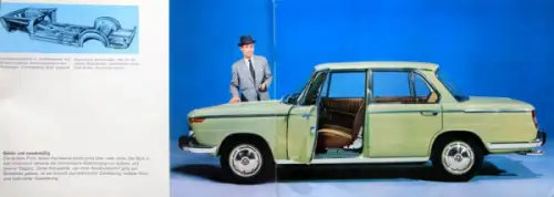 BMW 1800 Modellprogramm 1963 "Die neue Klasse" Automobilprospekt (10116)