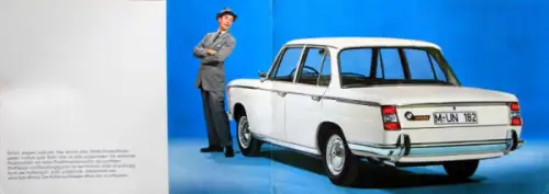 BMW 1800 Modellprogramm 1963 "Die neue Klasse" Automobilprospekt (10116)