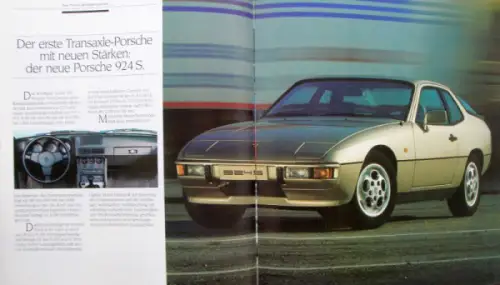 Porsche Modellprogramm 1985 Automobilprospekt (10120)
