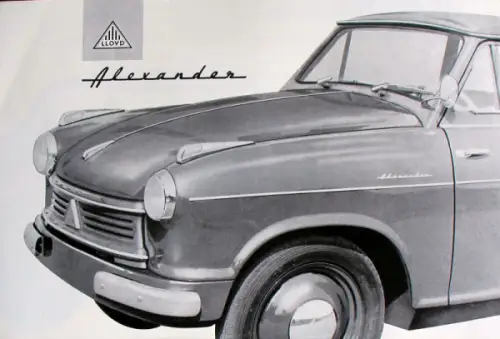 Lloyd Alexander Modellprogramm 1959 Automobilprospekt (10129)
