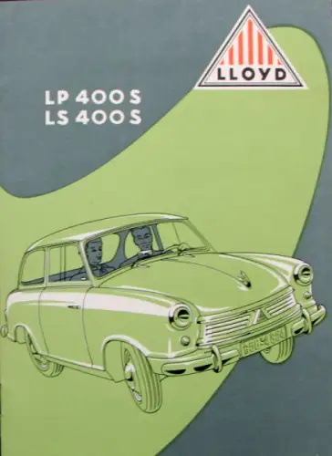 Lloyd LP 400 S Modellprogramm 1958 Automobilprospekt (10131)