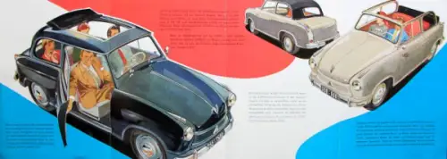 Lloyd LP 600 Modellprogramm 1958 Automobilprospekt (10134)