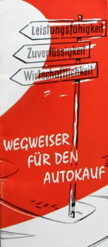 Lloyd Modellprogramm 1955 "Wegweiser für den Autokauf" Automobilprospekt (10138)