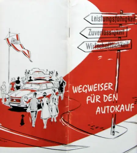 Lloyd Modellprogramm 1955 "Wegweiser für den Autokauf" Automobilprospekt (10138)