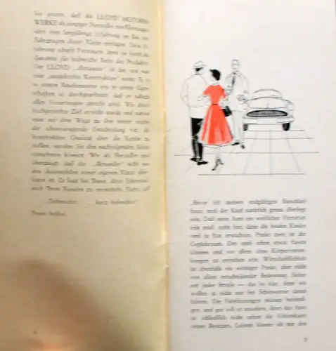Lloyd Modellprogramm 1956 "Technisches kurz beleuchtet" Automobilprospekt (10140)