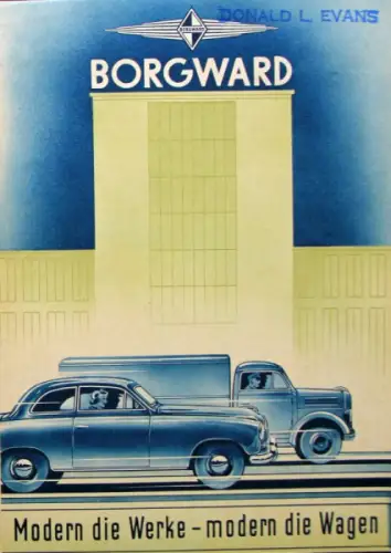 Borgward Modellprogramm 1952 Automobilprospekt (10141)