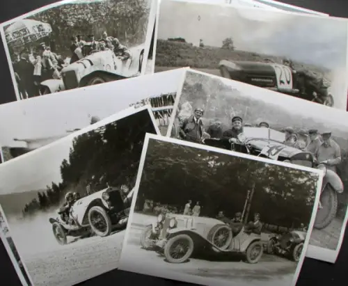 NSU Rennwagen auf Rennveranstaltungen 1925 zehn Werksfotos (10146)